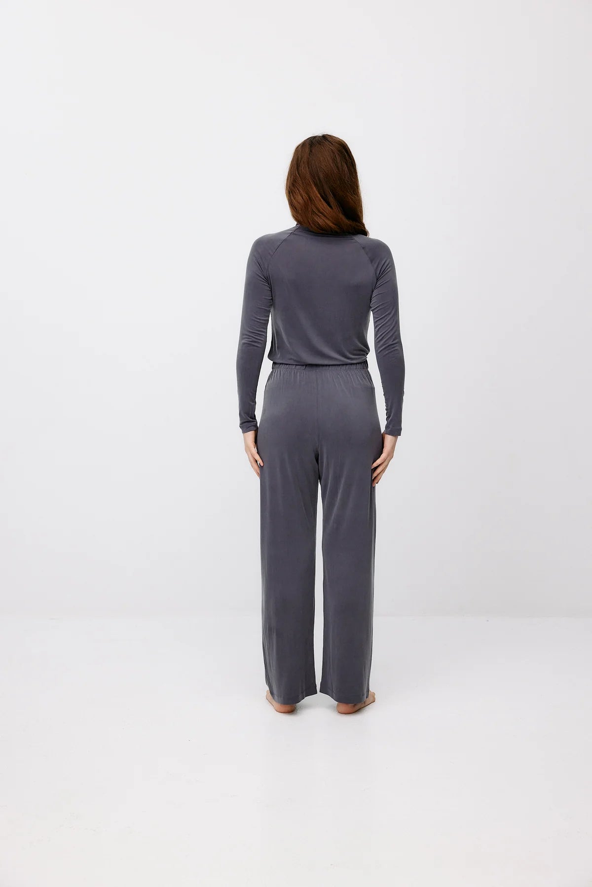 Cupro High Waist Pants