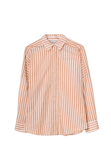 Musselin Bluse mit Streifen