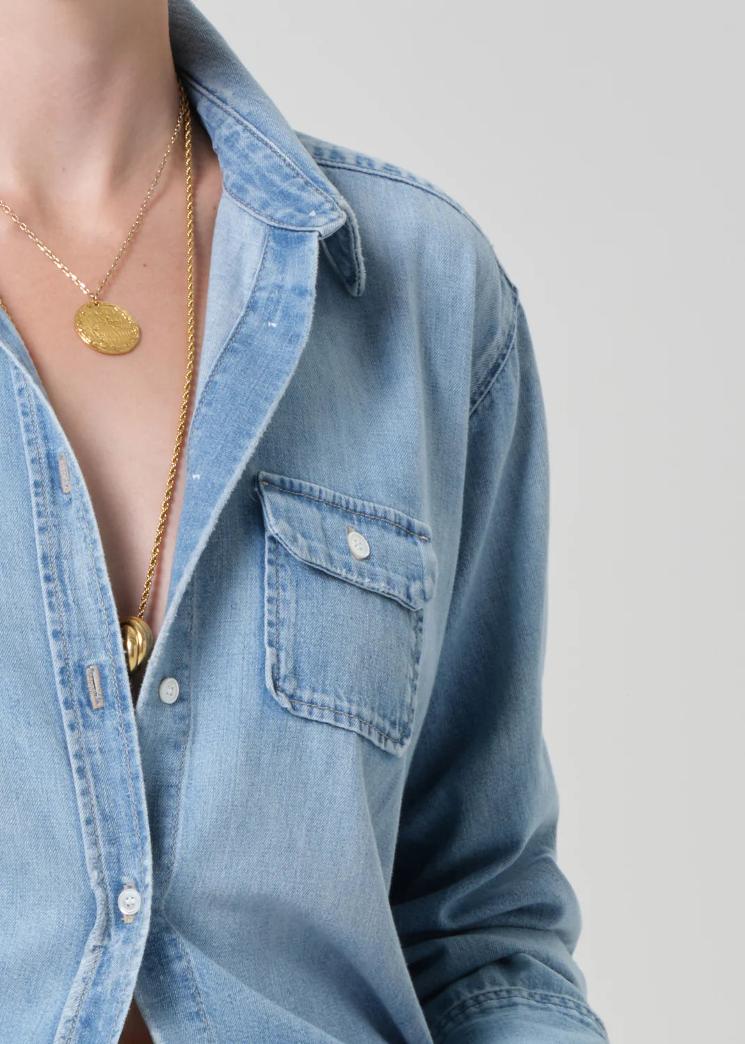Jud Jeans Shirt Baby Pocket