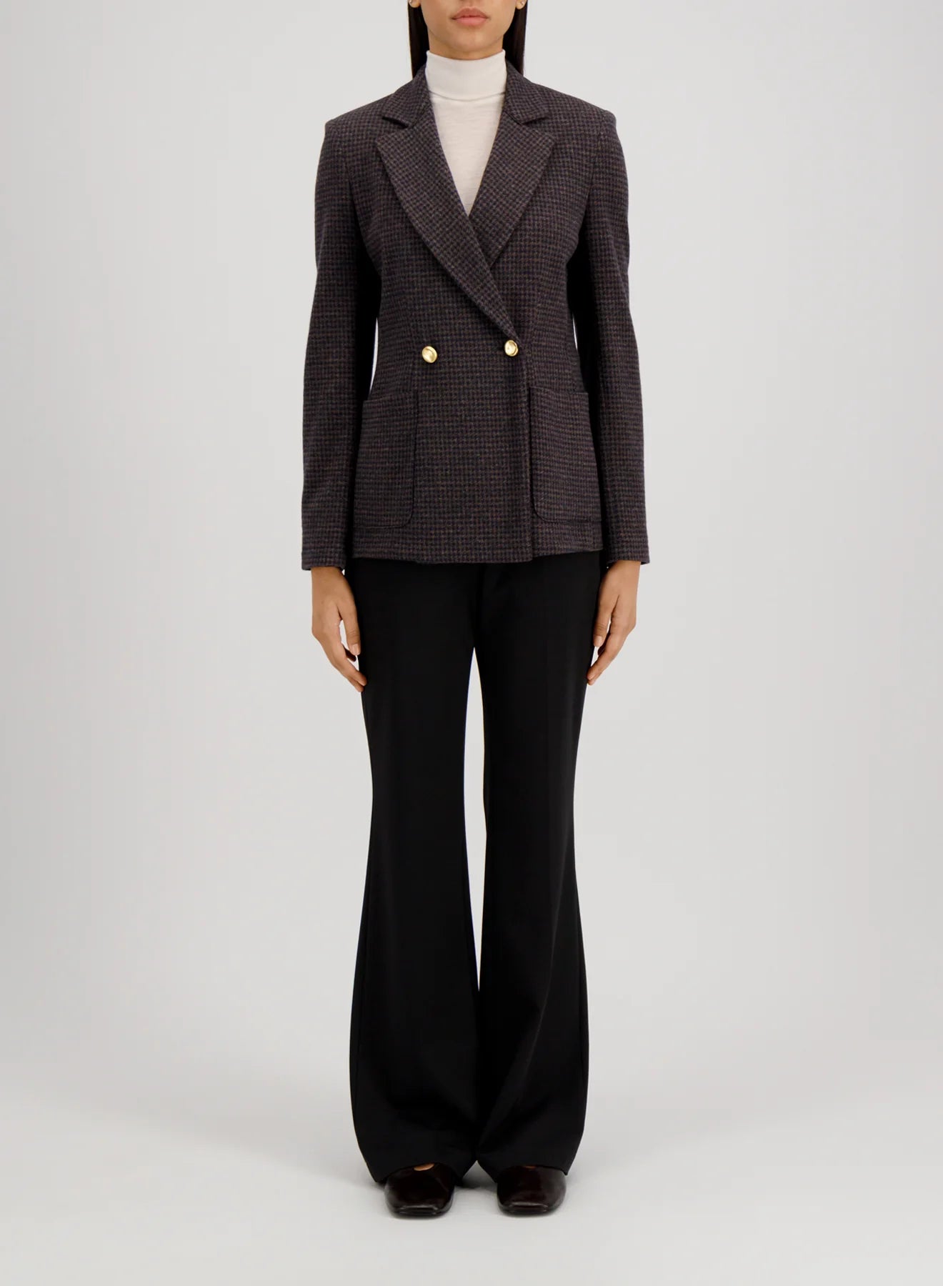 D.B. Blazer with Shoulder Pats Patterned Moleskin
