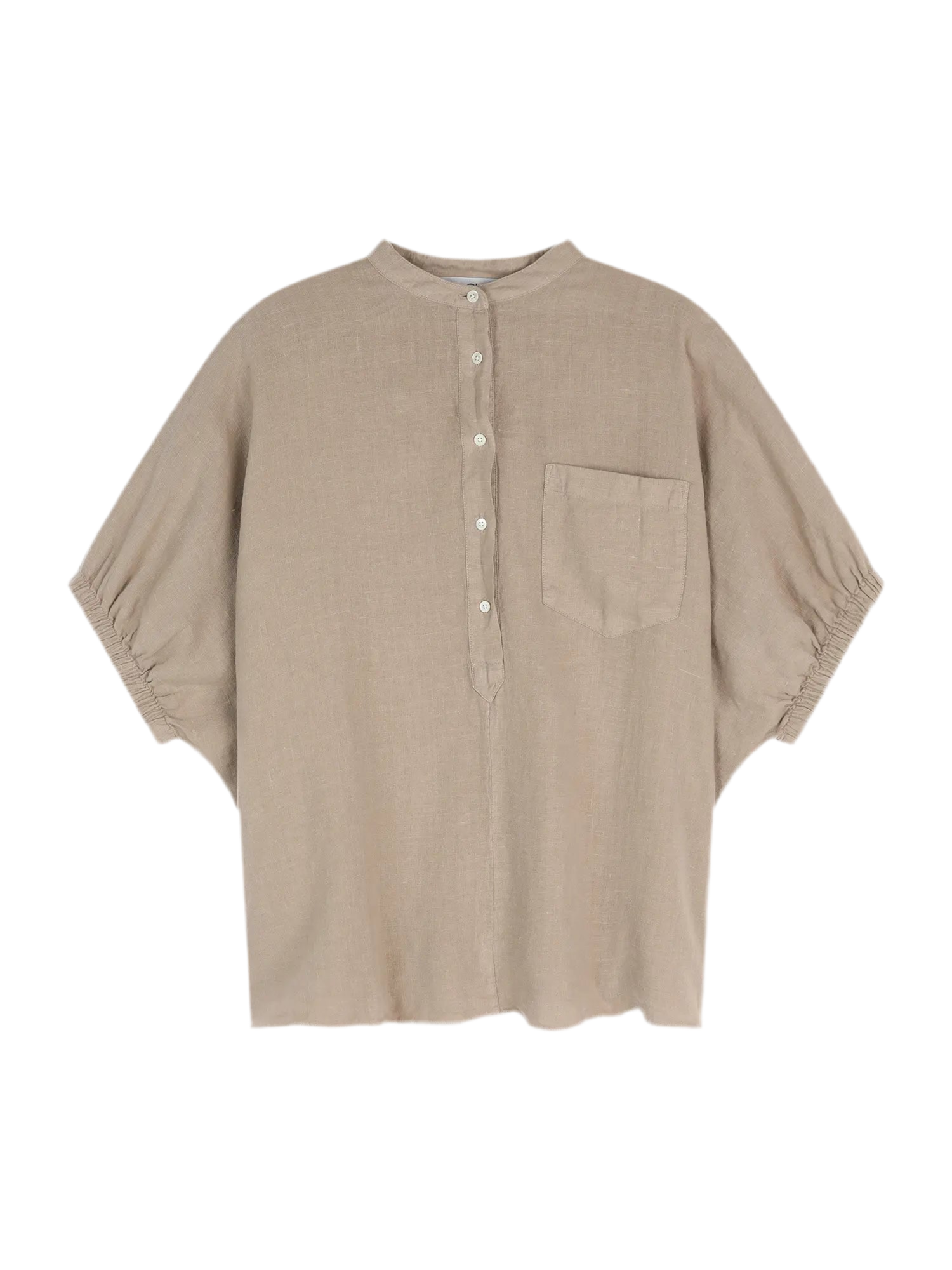 Cowboy Button Linen Bluse