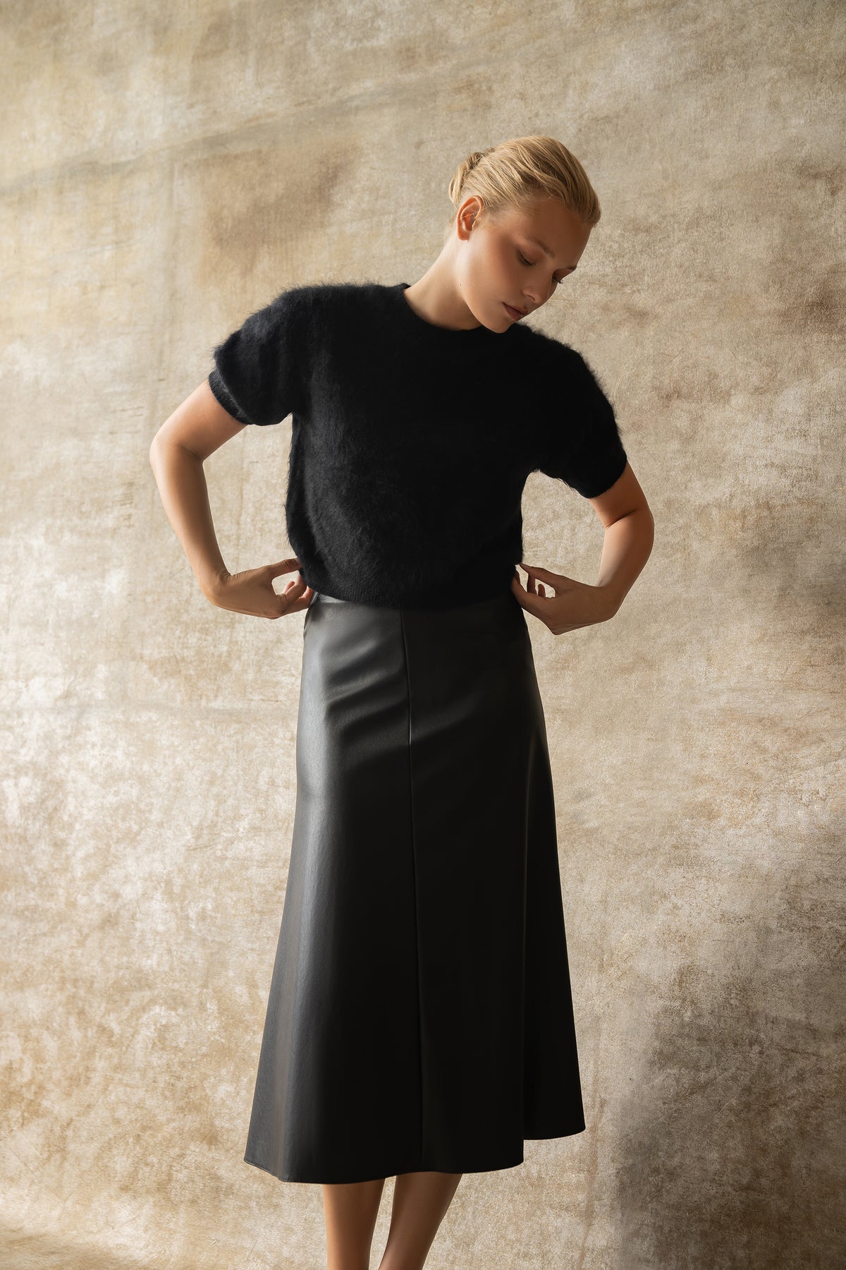 Jupe Bobby Vegan Fluid Nappa Leather
