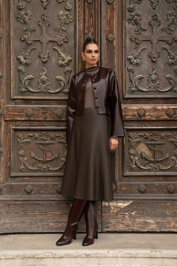 Jupe Bobby Vegan Fluid Nappa Leather