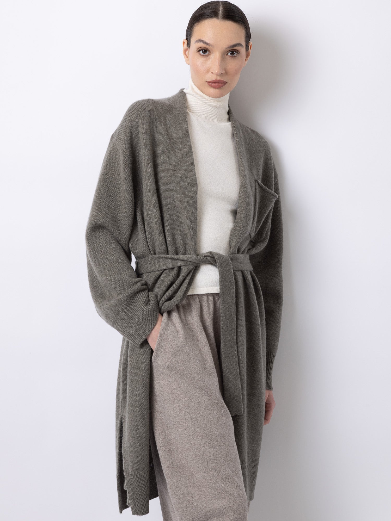 Cashmere Cardigan Long