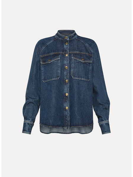 Cavalry Denim Mandarin Shirt