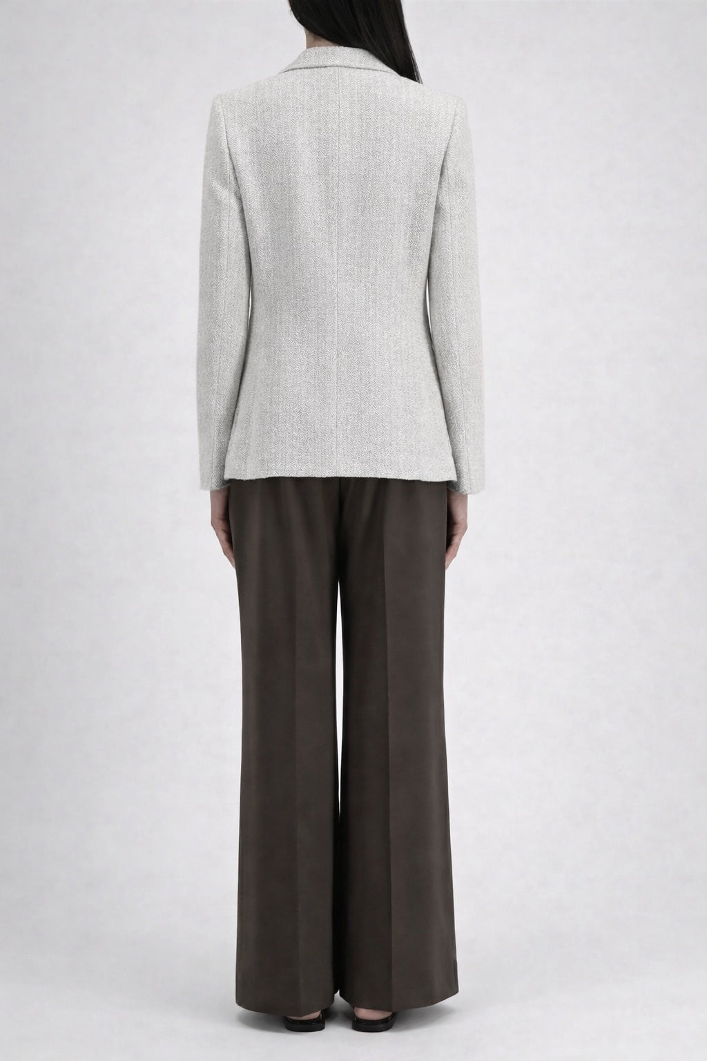 D.B. Blazer with Shoulder Pads Bicolour Frisé