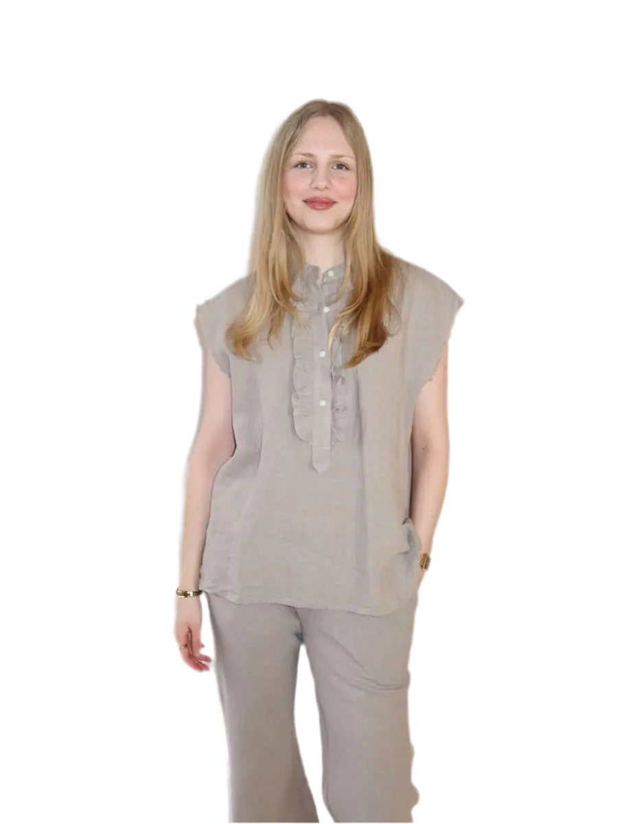 Barcelona Linen Bluse