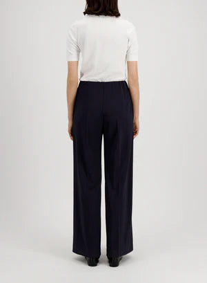 Flared Trousers Crepe Viscose