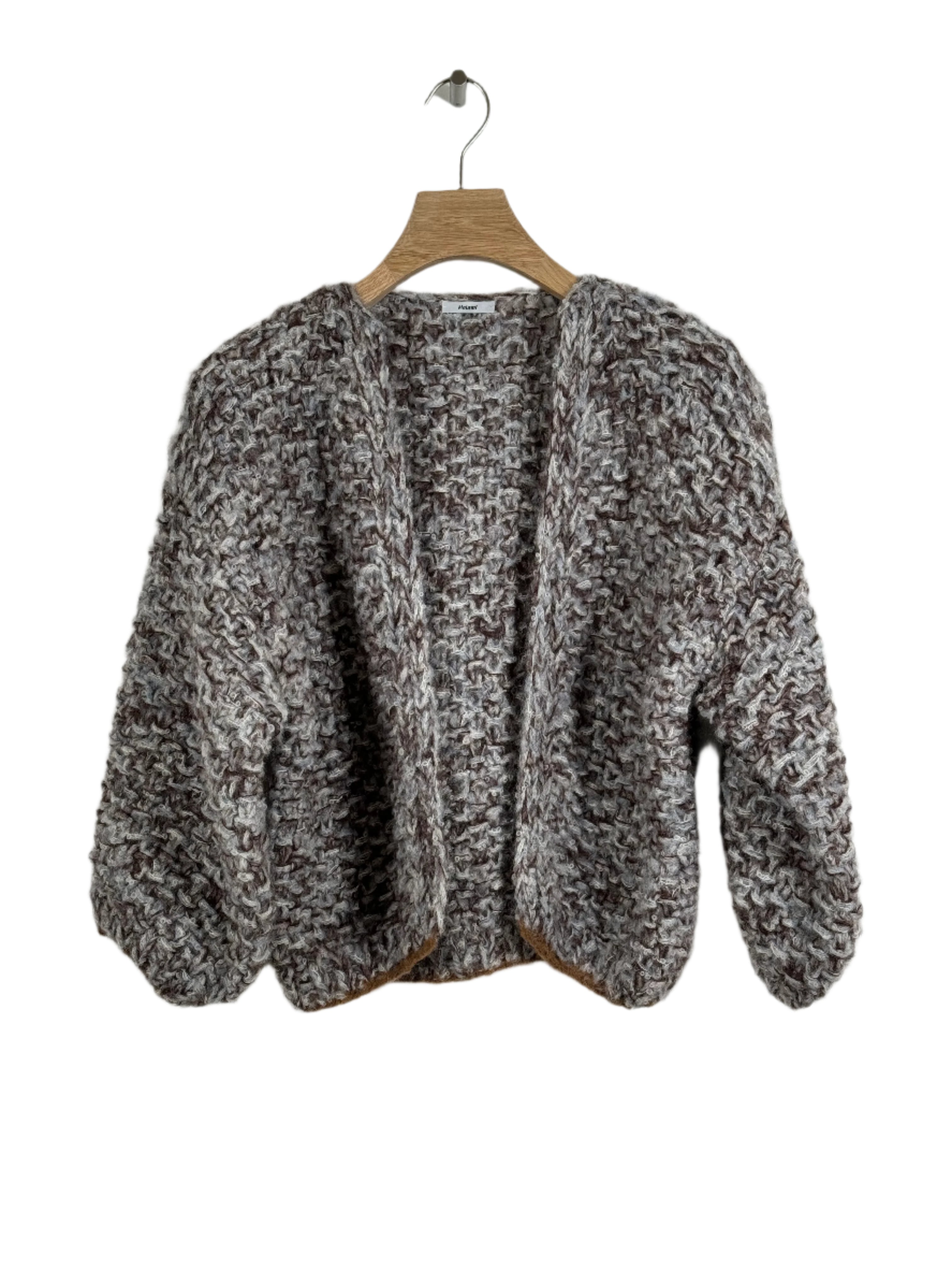 Fleecy Alpaca Bomber Cardigan