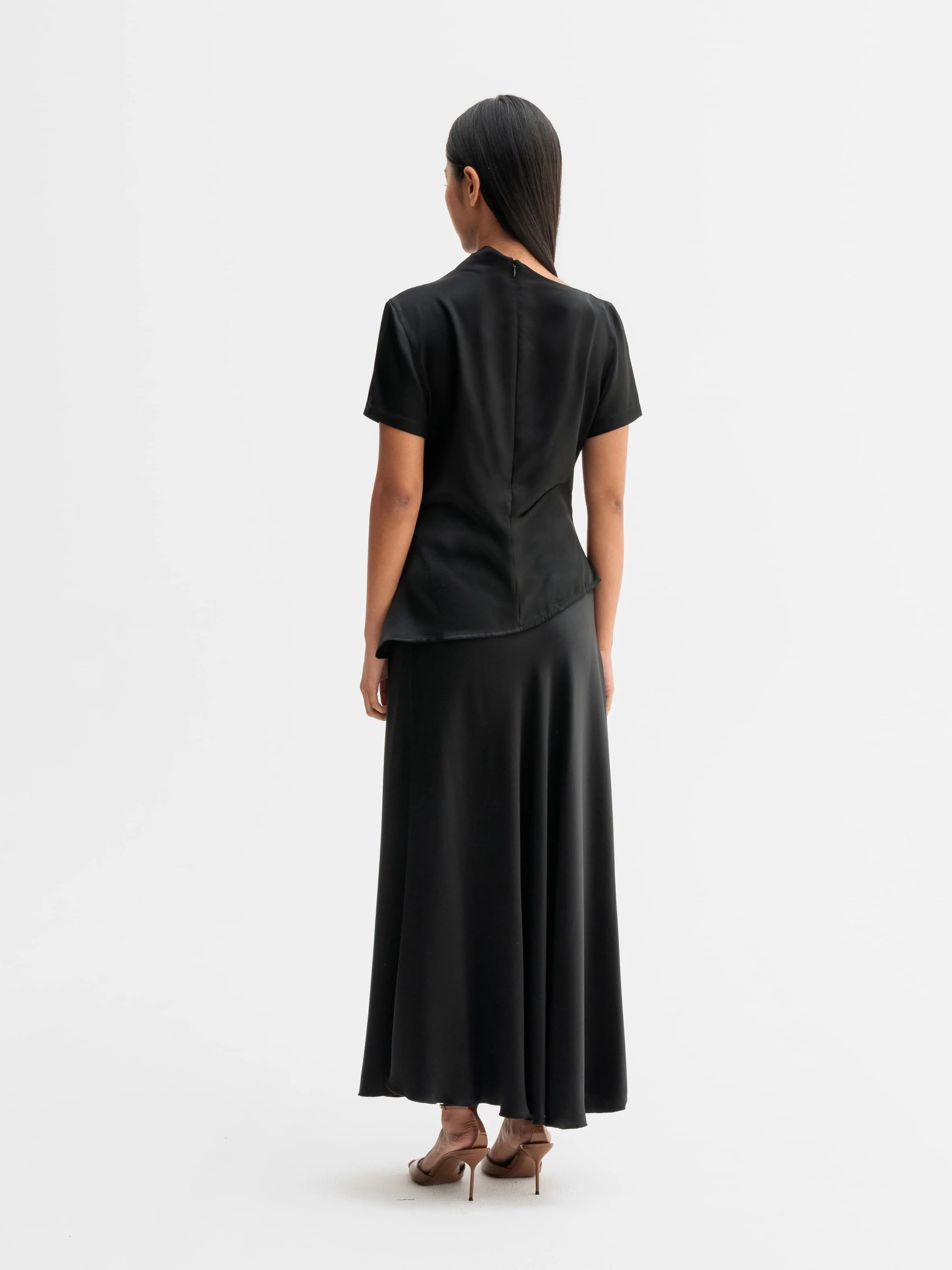 Hadi Satin Silk Skirt