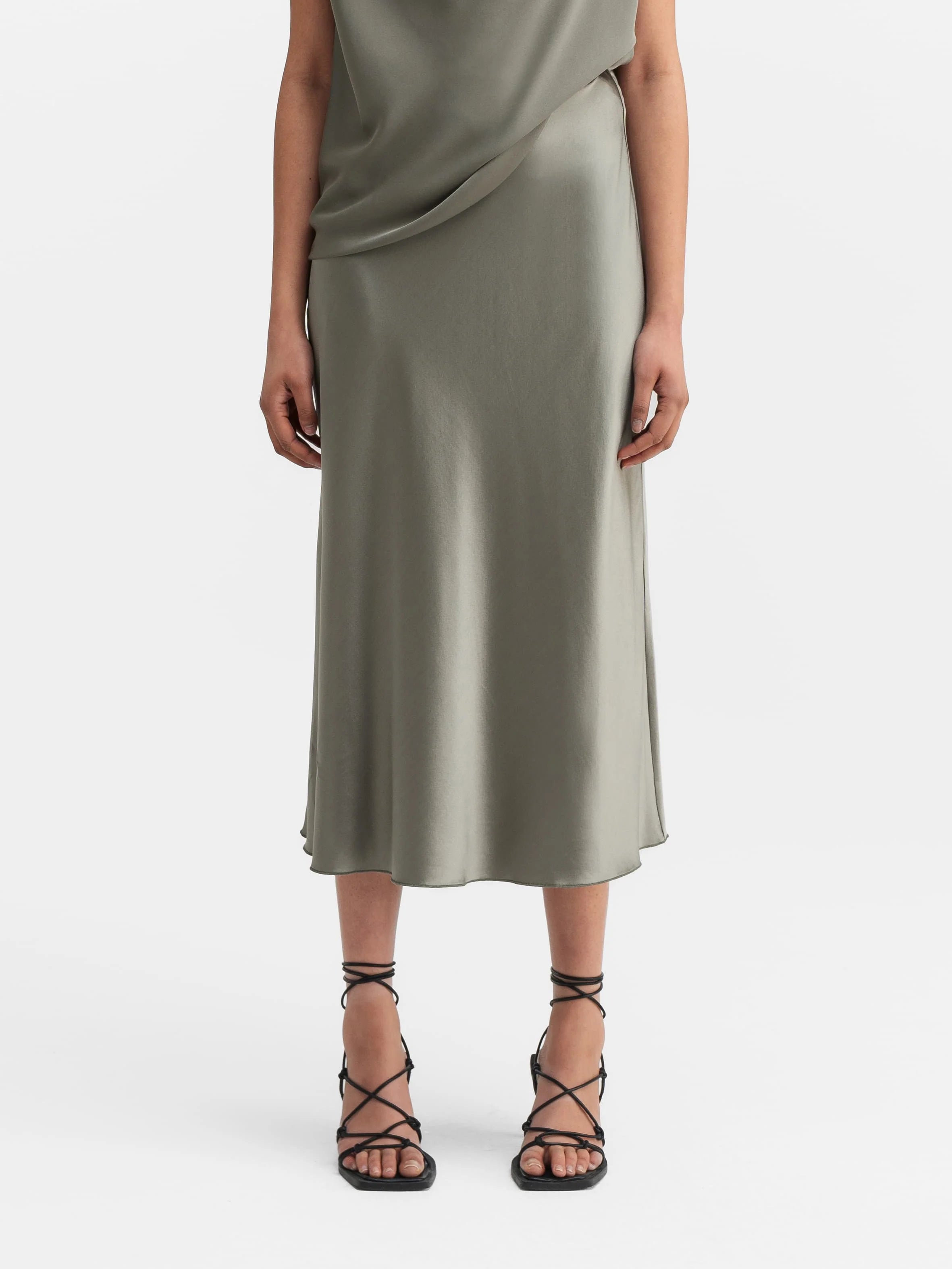 Hana Satin Silk Skirt