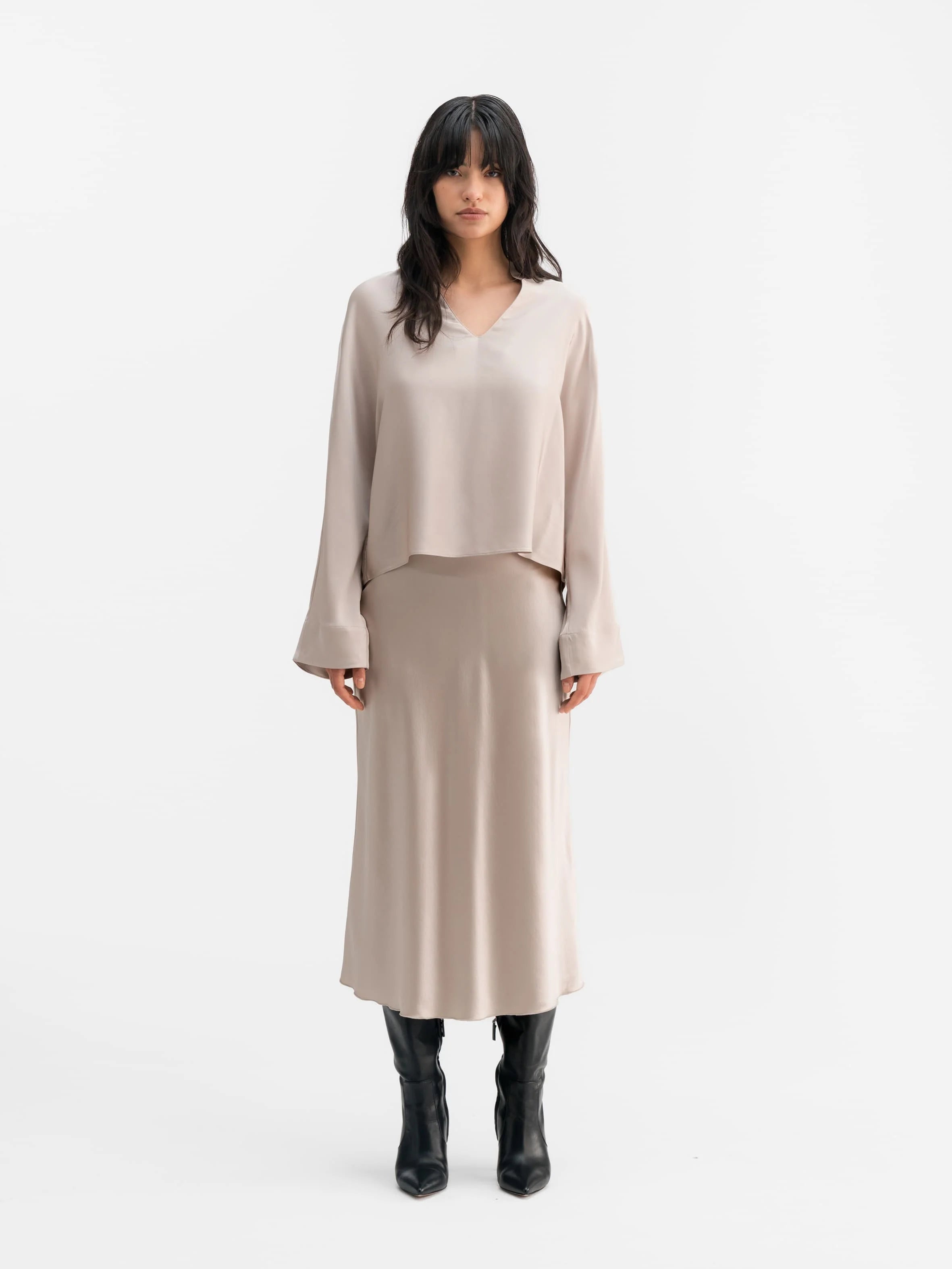 Hana Satin Skirt