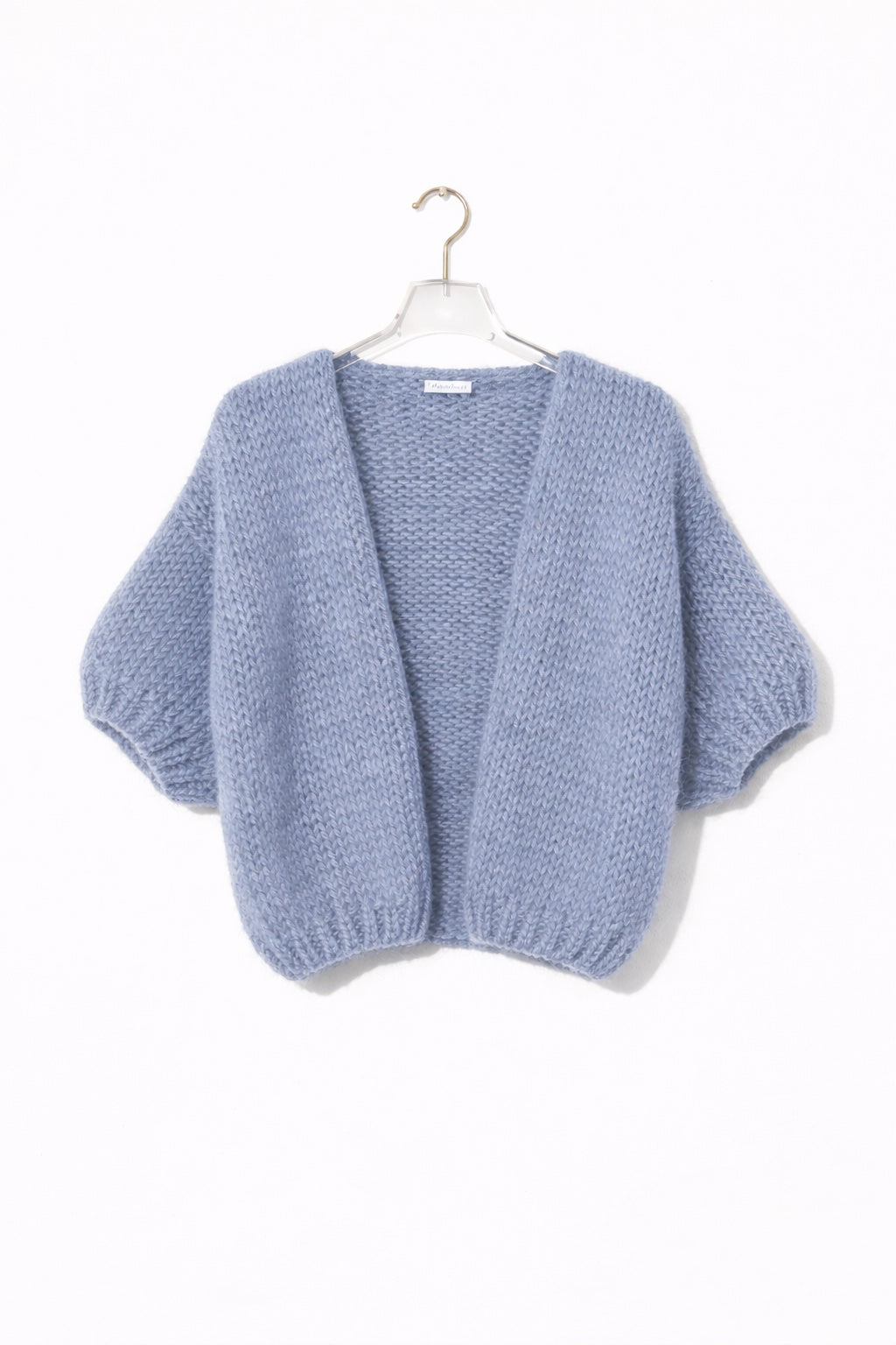 Alpaca Bomber Cardigan Short Sleeves