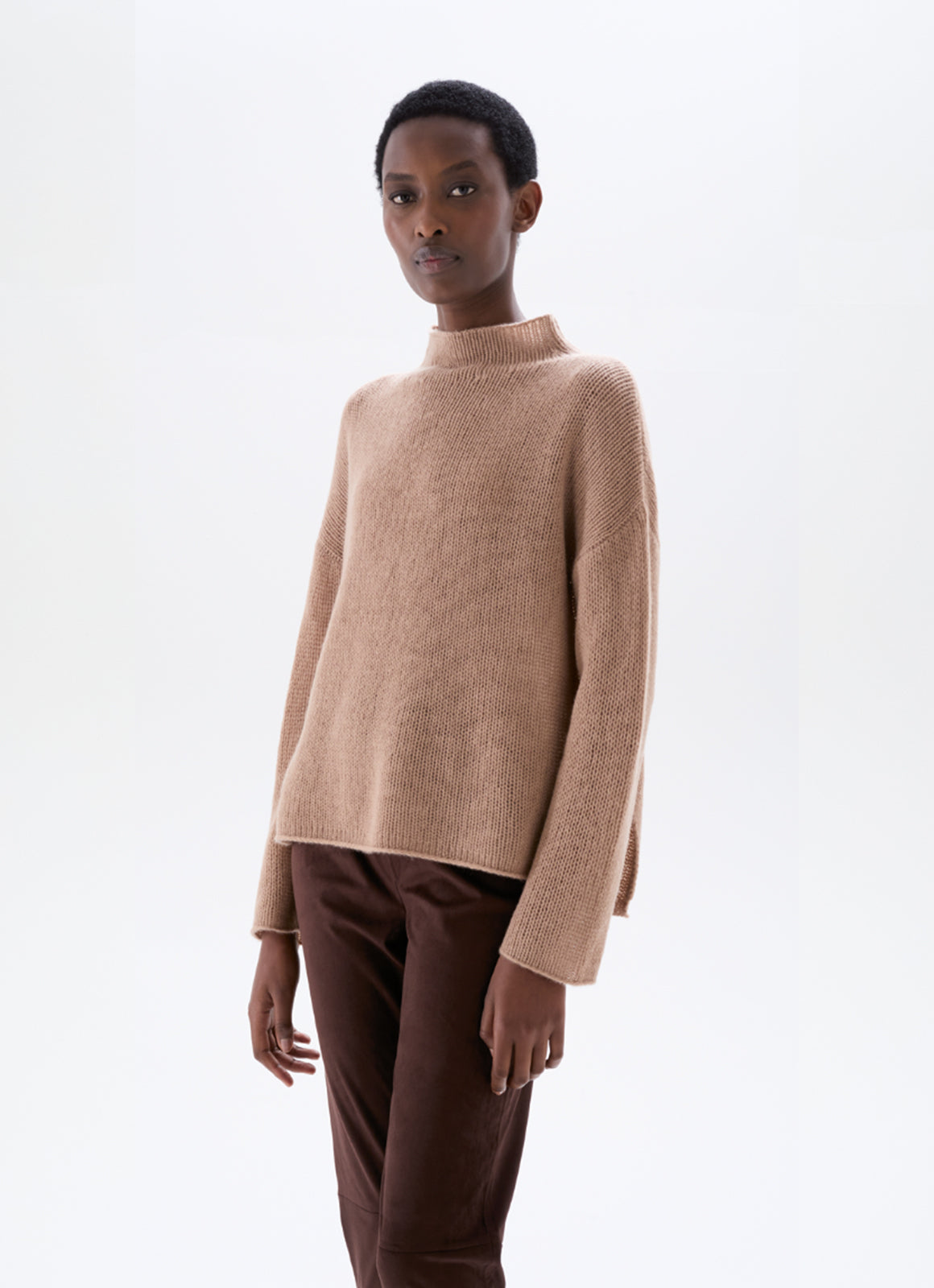 Pullover mit Stehkragen leicht