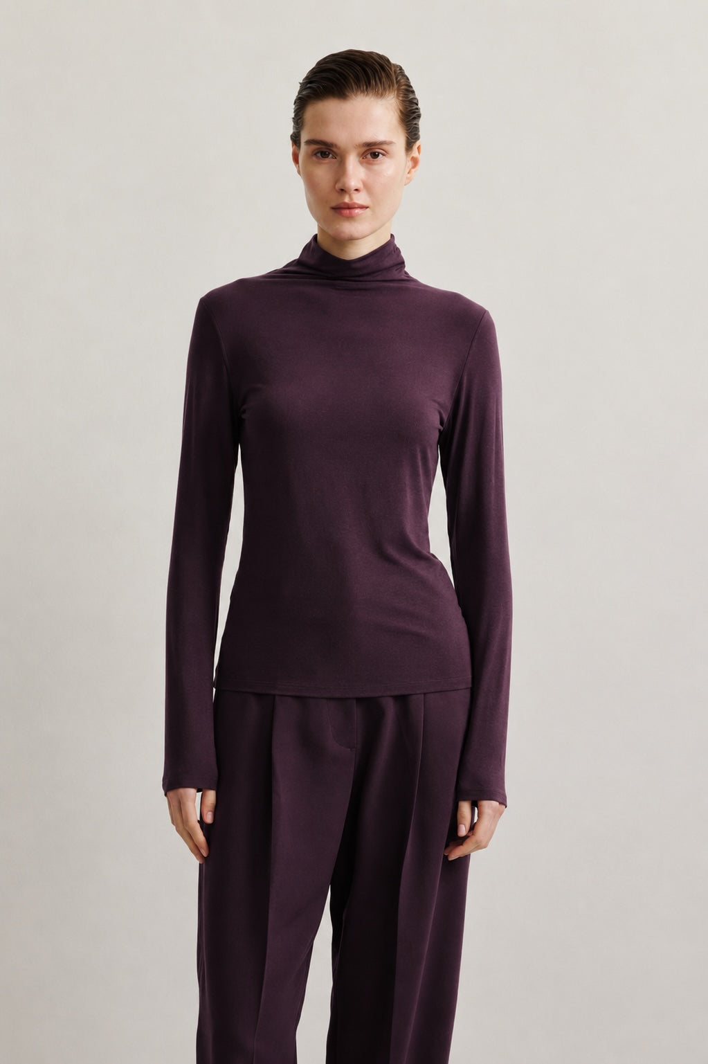 Longsleeve Stehkragen