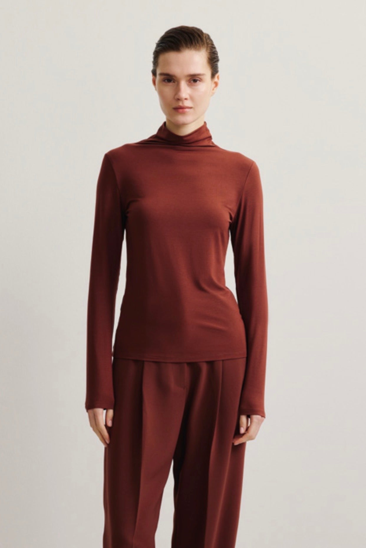 Longsleeve Stehkragen