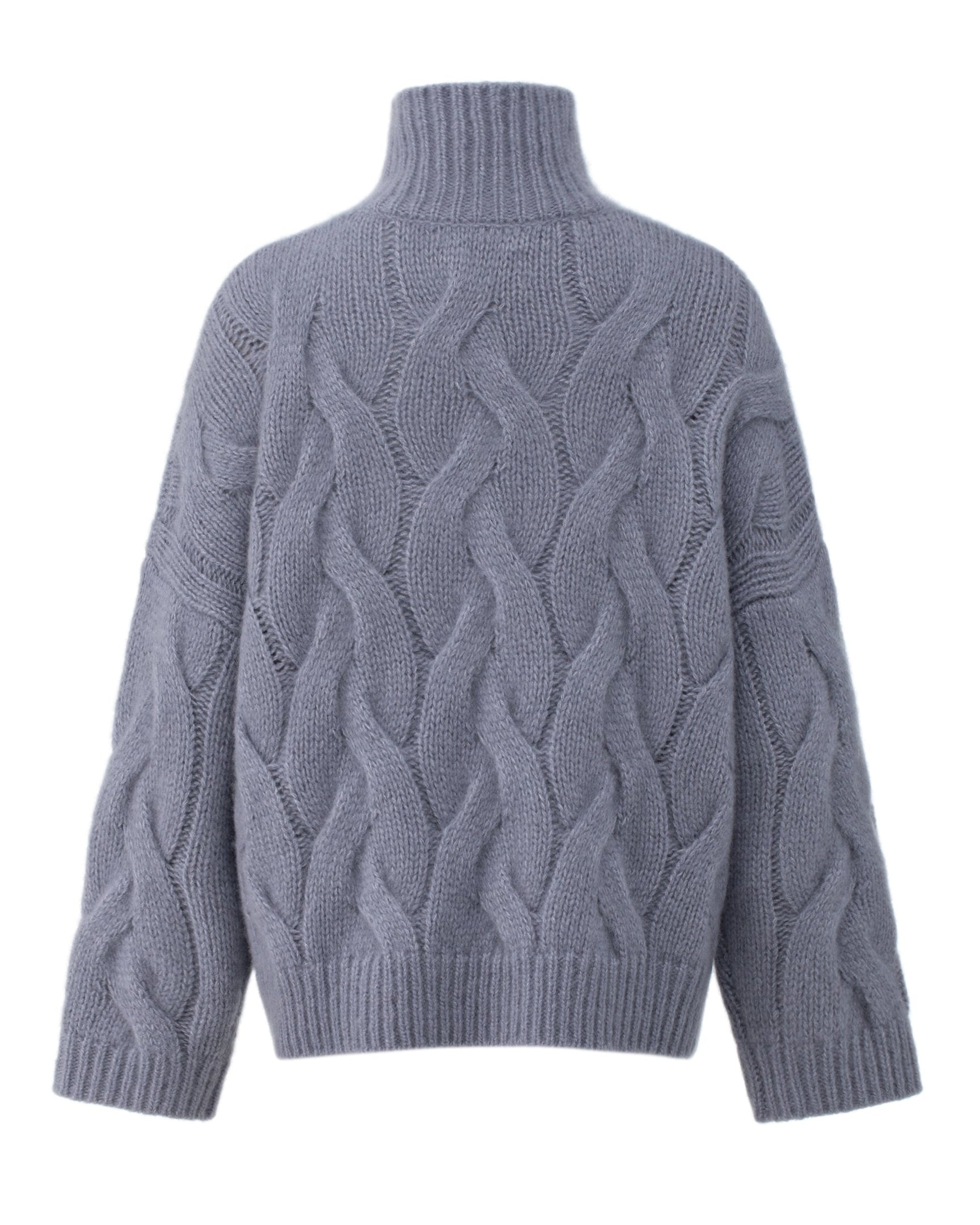 Nexus Rollkragen Pullover mit Zopfmuster