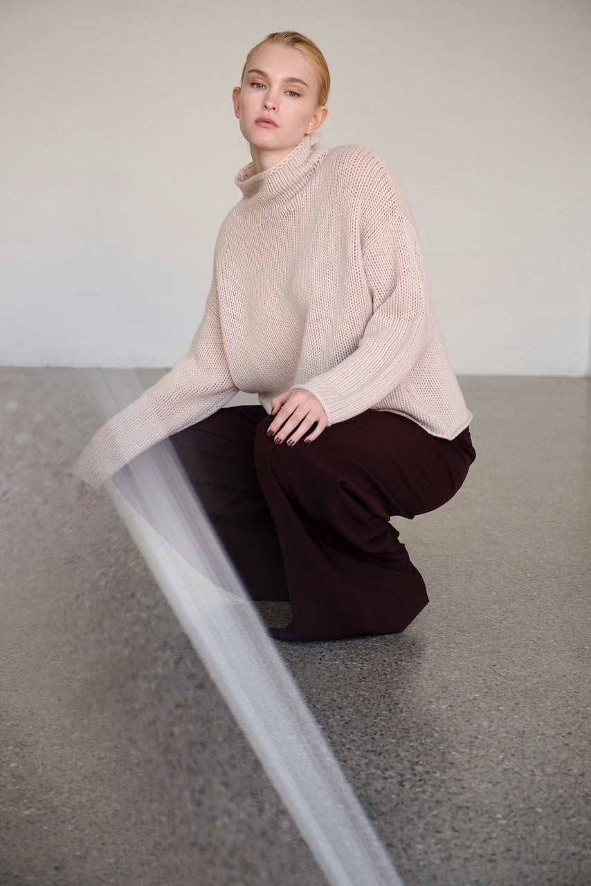 Pullover mit Stehkragen lässig