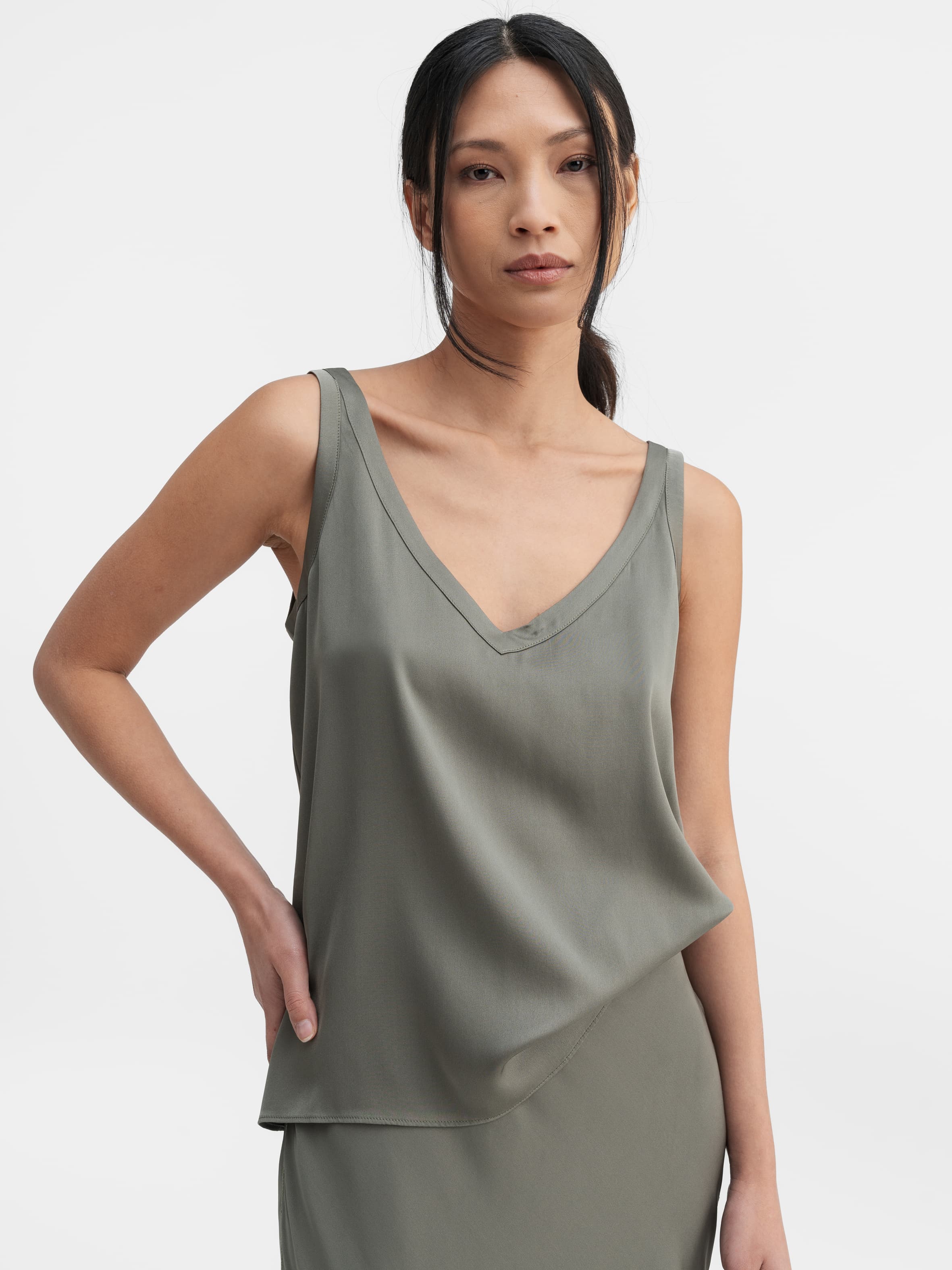 Shin Silk Tank Top