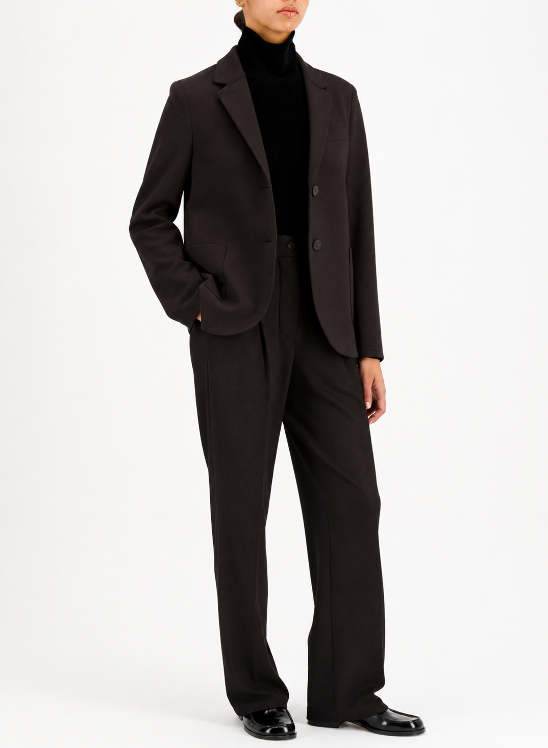 Stand Up Collar Blazer Superfine Merino