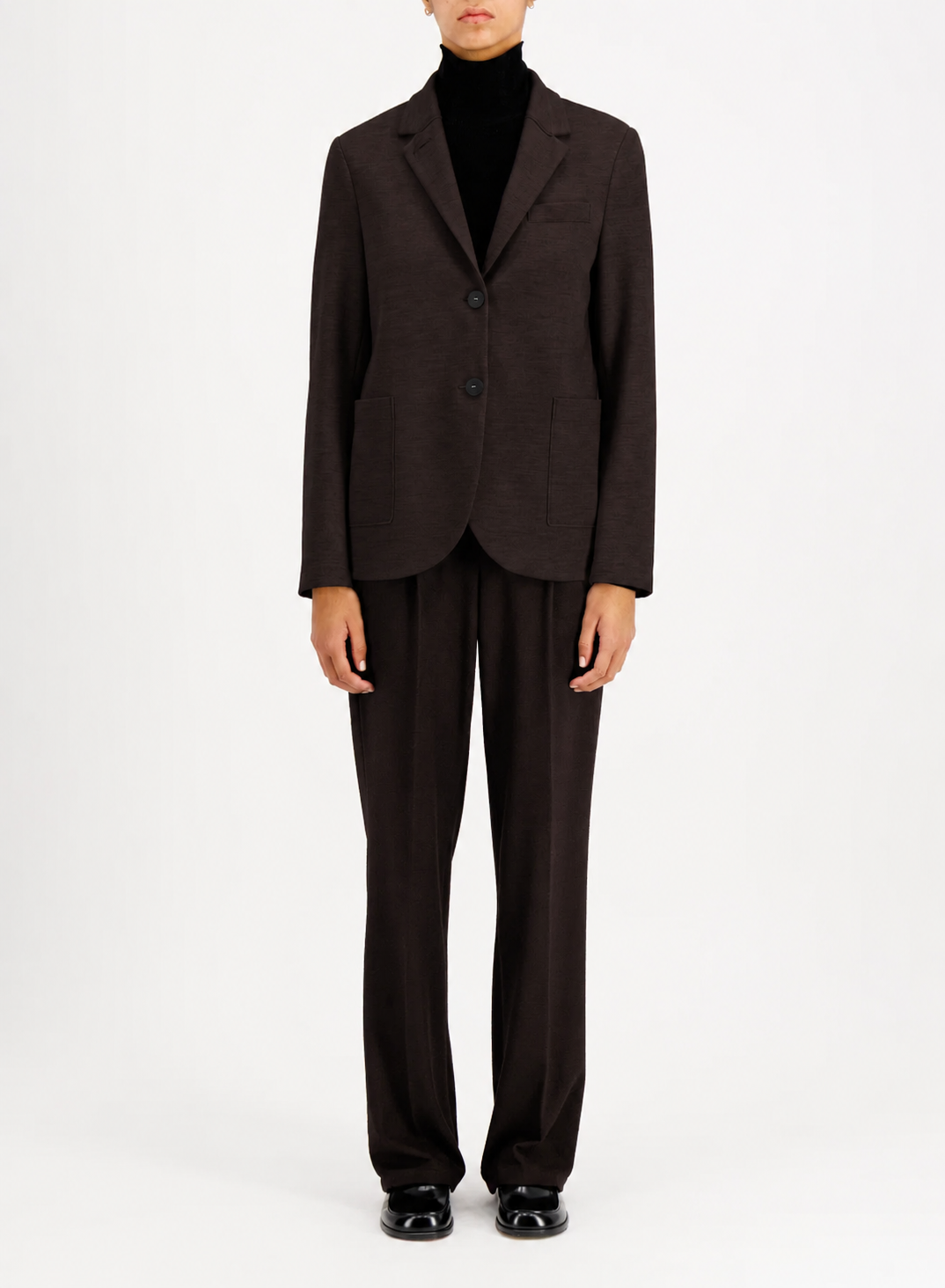 Stand Up Collar Blazer Superfine Merino