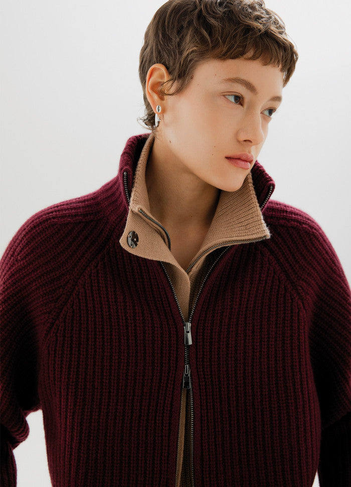 Cardigan mit Zipper