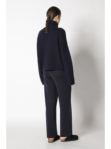 Cashmere Fluffy Rib Rollkragenpullover