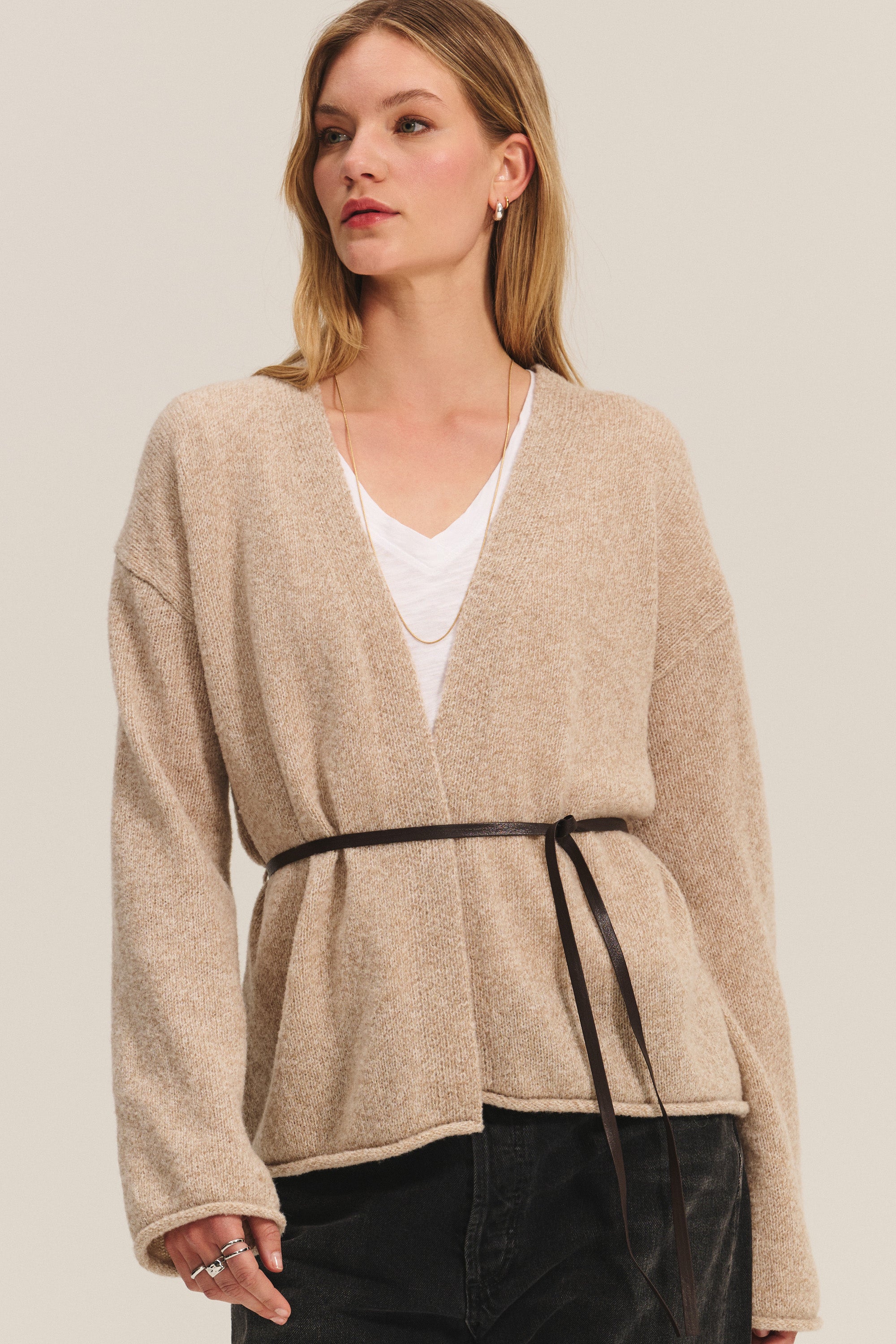 TELA - MAGLIA NICLA ニット タックジャカード クルーネックニット[品番：NICW0004838]｜NICOLE