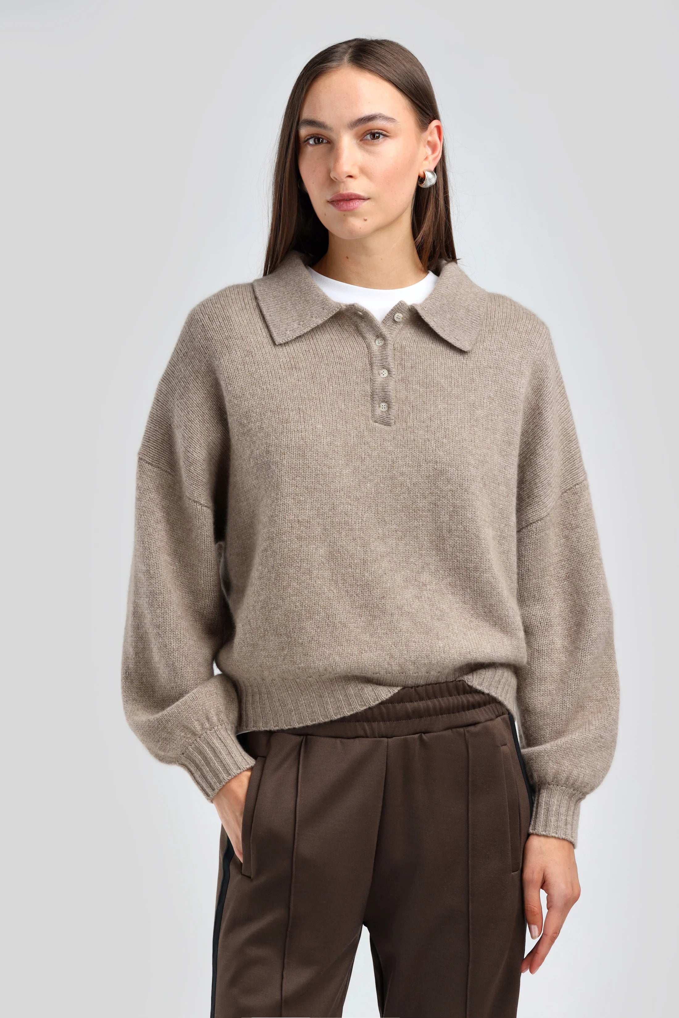 Cashmere Polo Sweater Nia