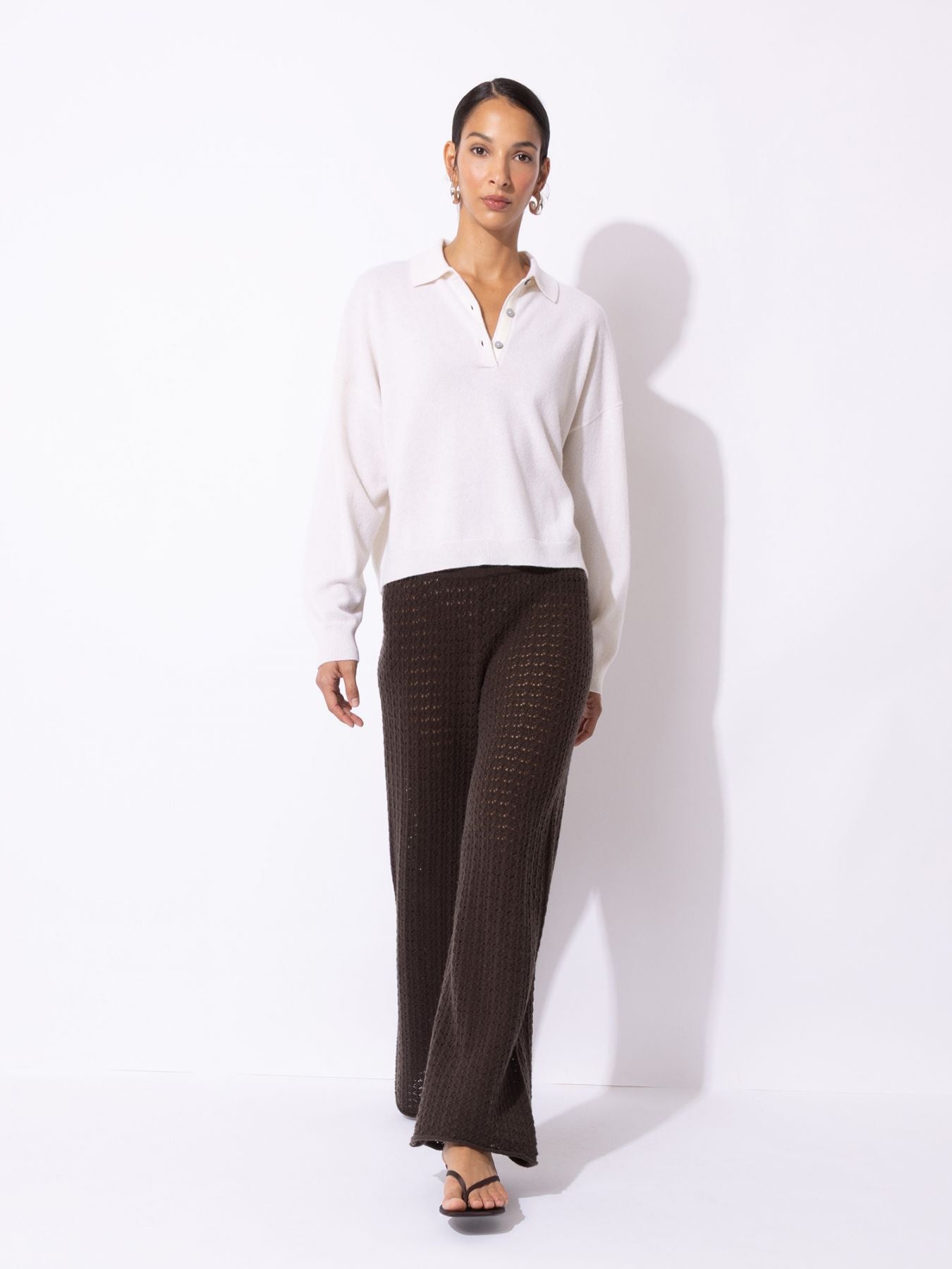 Cashmere Polo Pullover