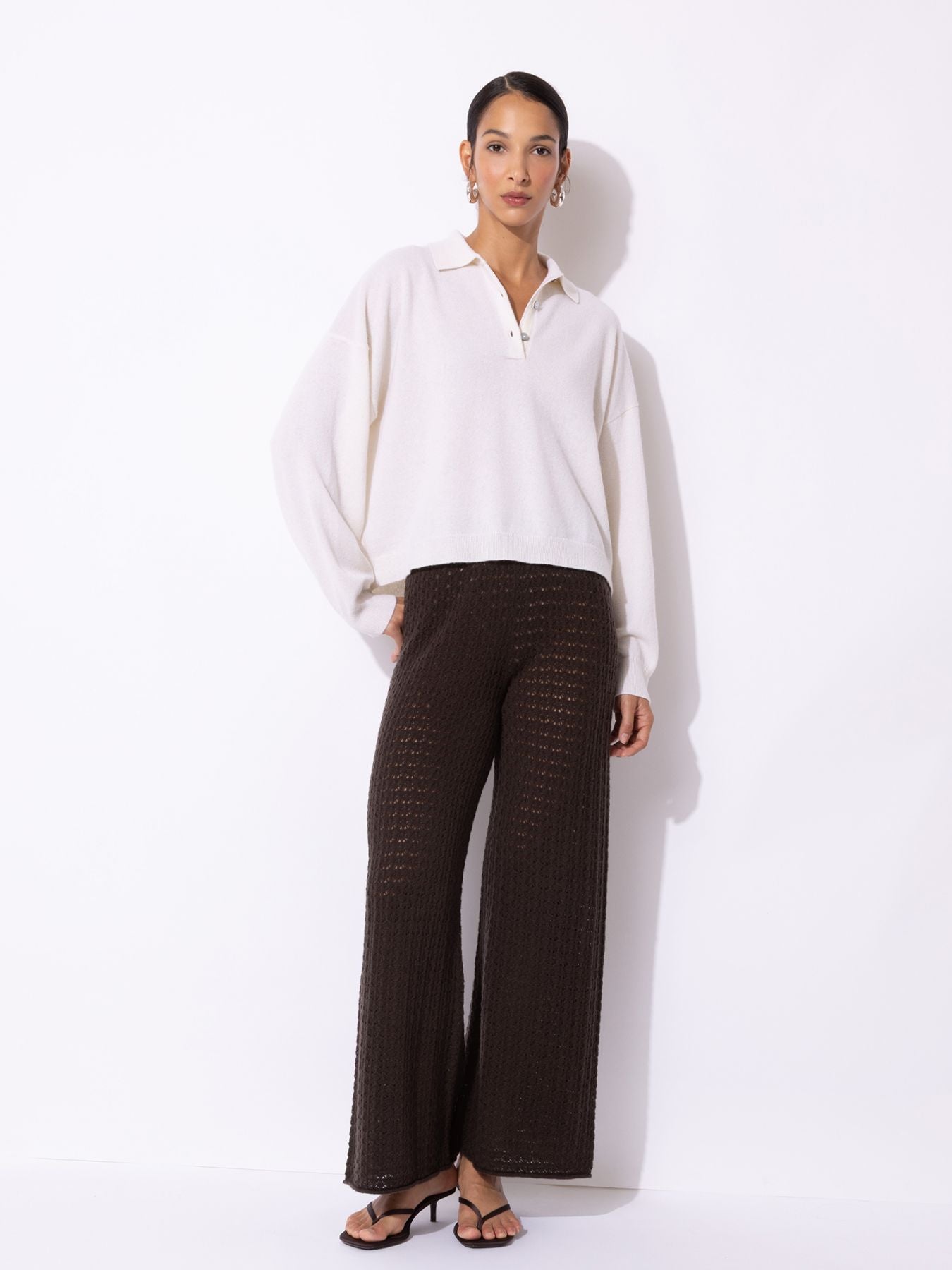 Cashmere Polo Pullover