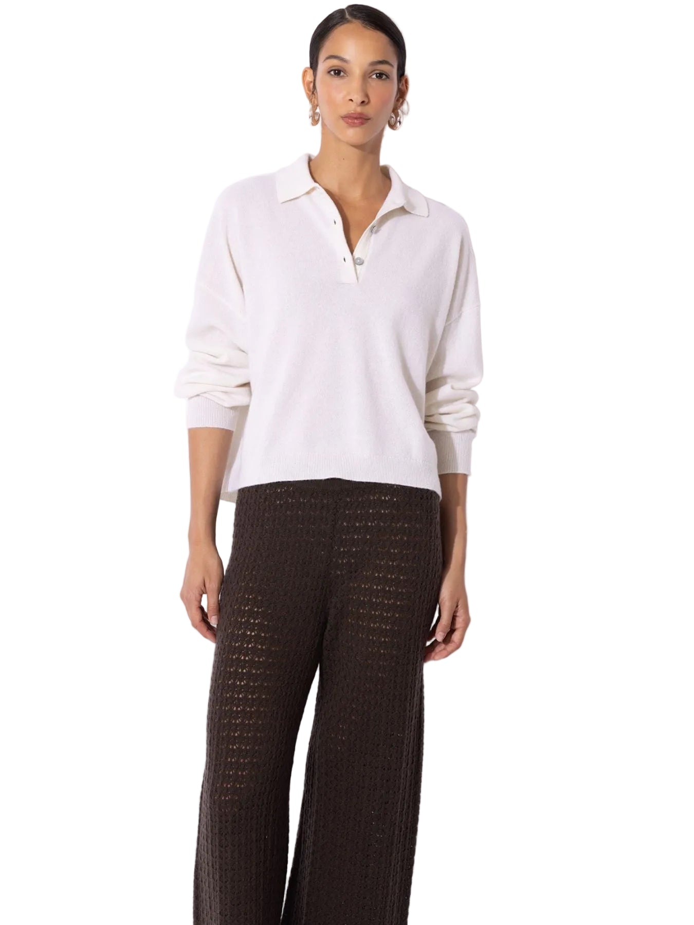 Cashmere Polo Pullover